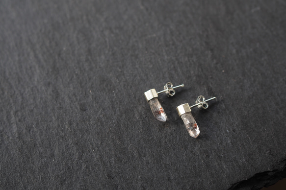 lepidocrocite in quartz silver pierce (asymmetric) 3枚目の画像