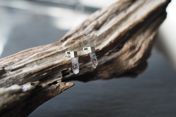 lepidocrocite in quartz silver pierce (asymmetric) 9枚目の画像