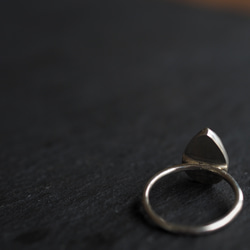 white labradorite silver ring (water drop) 10枚目の画像