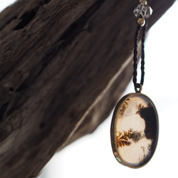 dendritic agate brass necklace (shadow) 10枚目の画像