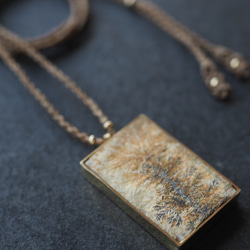 dendrite brass necklace (shade) 4枚目の画像