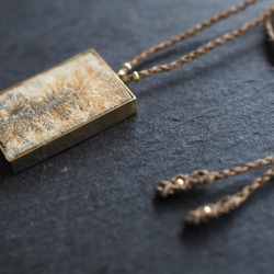 dendrite brass necklace (shade) 6枚目の画像