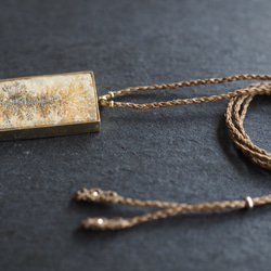 dendrite brass necklace (shade) 7枚目の画像