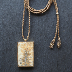 dendrite brass necklace (shade) 8枚目の画像