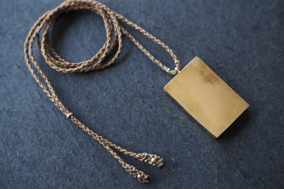 dendrite brass necklace (shade) 10枚目の画像