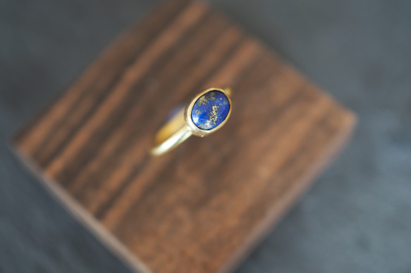 labradorite brass ring (milky way) 3枚目の画像