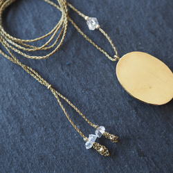 lapis lazuri brass necklace (midnight) 10枚目の画像