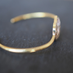 ammonite brass bangle 7枚目の画像