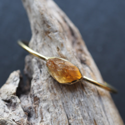 citrine brass bangle 1枚目の画像