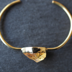 citrine brass bangle 5枚目の画像