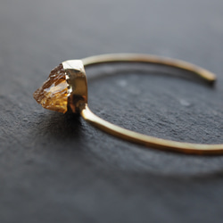 citrine brass bangle 6枚目の画像