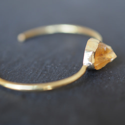 citrine brass bangle 7枚目の画像