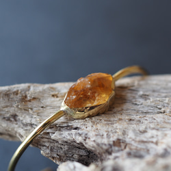 citrine brass bangle 9枚目の画像