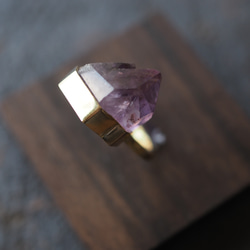 amethyst brass ring (range) 2枚目の画像