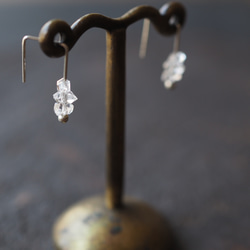 herkimer diamond silver pierce (triplets) 8枚目の画像