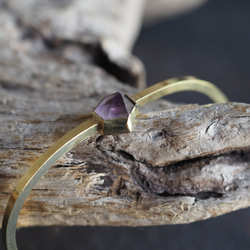 amethyst brass bangle (tip) 2枚目の画像