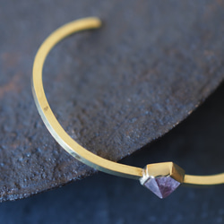 amethyst brass bangle (tip) 9枚目の画像