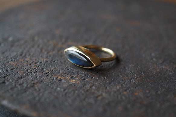 labradorite brass ring (nigella) 8枚目の画像