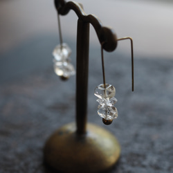herkimer diamond brass pierce (fam) 8枚目の画像