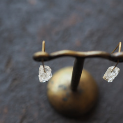 herkimer diamond brass pierce (fam) 9枚目の画像