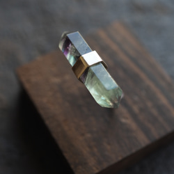 fluorite silver ring (lying down) 2枚目の画像