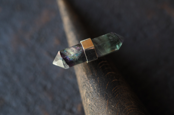 fluorite silver ring (lying down) 7枚目の画像