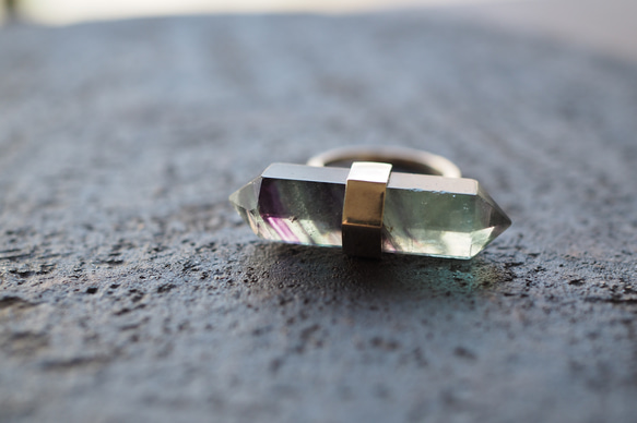 fluorite silver ring (lying down) 8枚目の画像