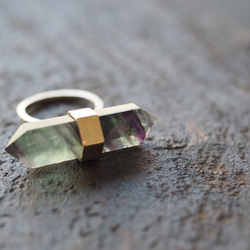 fluorite silver ring (lying down) 9枚目の画像