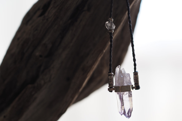 amethyst silver necklace (hand off) 10枚目の画像