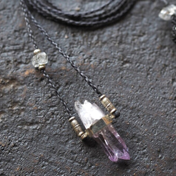 amethyst silver necklace (hand off) 1枚目の画像