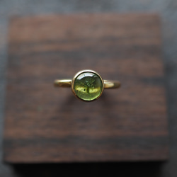 tourmaline brass ring (leaf) 1枚目の画像