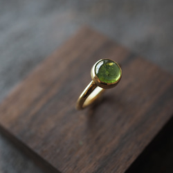 tourmaline brass ring (leaf) 3枚目の画像