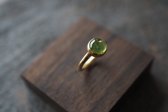 tourmaline brass ring (leaf) 3枚目の画像