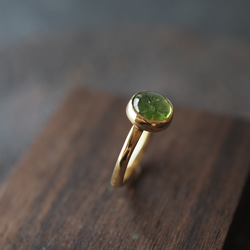tourmaline brass ring (leaf) 7枚目の画像