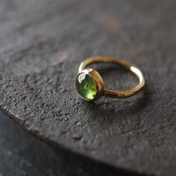 tourmaline brass ring (leaf) 8枚目の画像