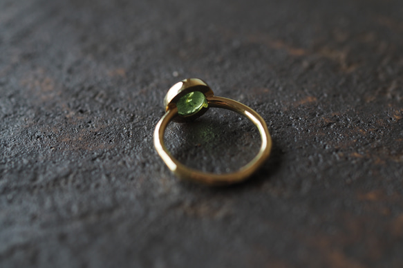 tourmaline brass ring (leaf) 10枚目の画像