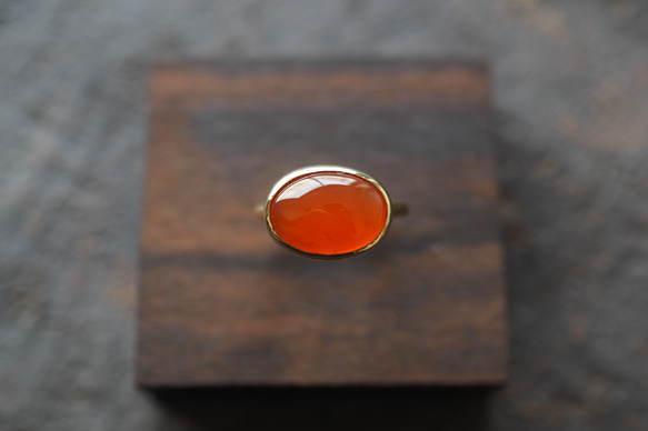 carnelian brass ring (antares) 1枚目の画像