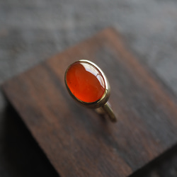 carnelian brass ring (antares) 2枚目の画像