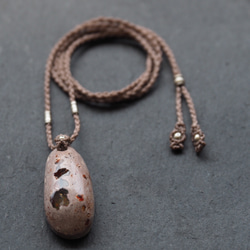 macramé　cantera opal　necklace 4枚目の画像