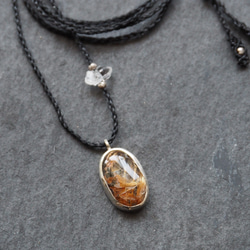 rutile quartz silver necklace 1枚目の画像