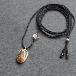 rutile quartz silver necklace 2枚目の画像