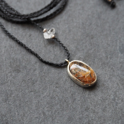 rutile quartz silver necklace 4枚目の画像