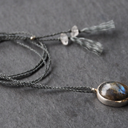 labradorite silver necklace 7枚目の画像