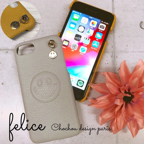新作】iphone6/6s/7/8♡可愛い♡スマイル♡ニコちゃんケース