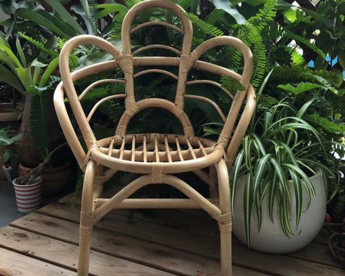 Momo Rattan Original ラタンチェア クジャク 椅子（チェアー