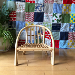 (8月31日まで送料無料）ラタン製ベビー・キッズチェアー/こども椅子　シンプル　Sayang 3枚目の画像