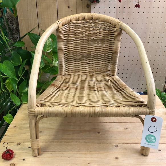 Outlet price O ラタンのベビー・キッズチェアー 素編みタイプ Susu