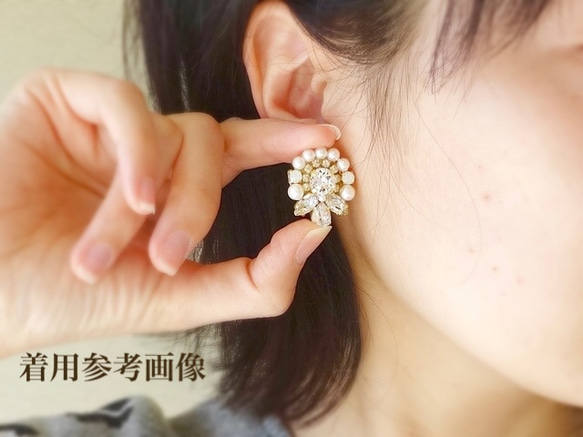 結婚式にオススメ・shine brilliantly earring/pierce・パシフィックオパール 3枚目の画像