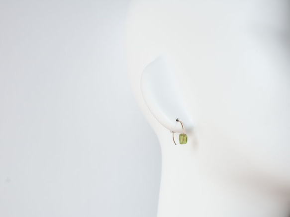 14KGF耳環：橄欖石 第1張的照片
