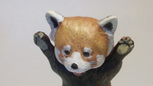 威嚇するレッサーパンダ その他置物 キコリ 通販 6558656｜Creema
